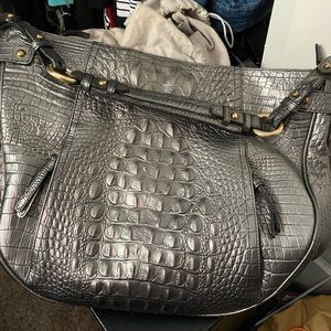 Brahmin Lauren Pewter handbag